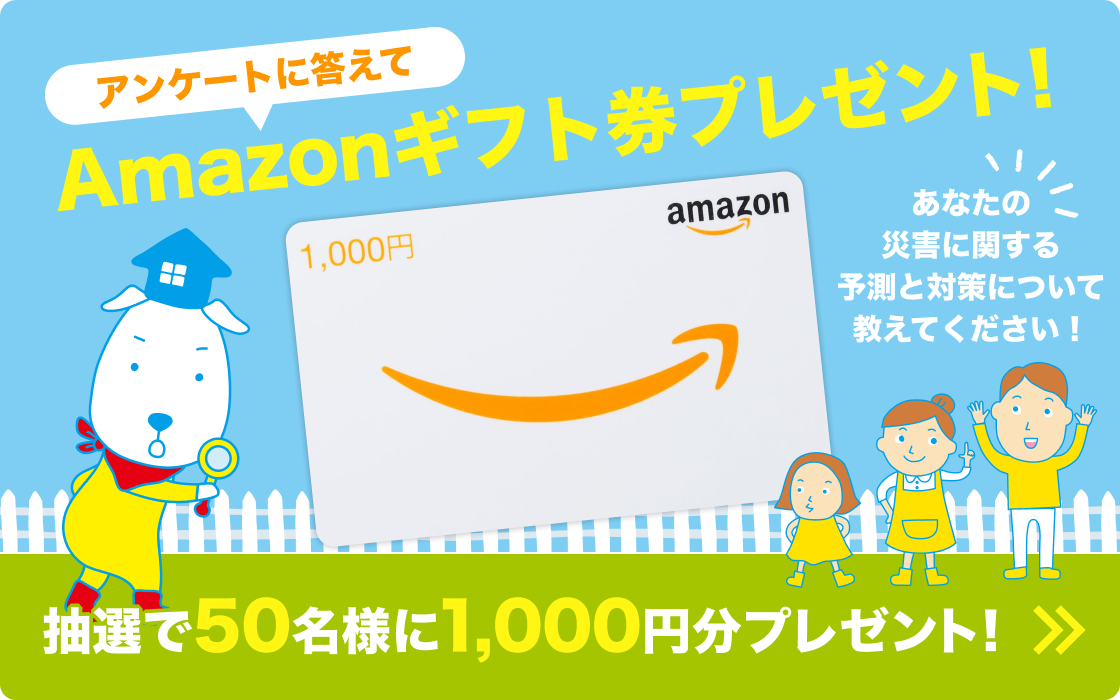 アンケートに答えてAmazonギフト券プレゼント！